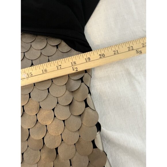 T & W Designs Zip Up Dressy Jacket black & Faux Leather Women’s Sz Large - Picture 6 of 12